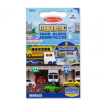 Melissa & Doug MÁGNESES PUZZLE, JÁRMŰVEK