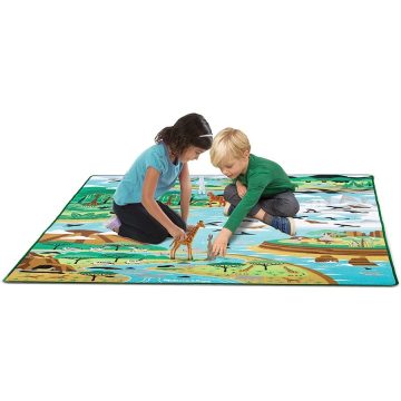   Melissa & Doug Állatok Élőhelyei Játszószőnyeg 200x150 cm