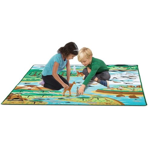 Melissa & Doug Állatok Élőhelyei Játszószőnyeg 200x150 cm