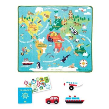 Melissa & Doug A Világ Körül Játszószőnyeg 100x90 cm