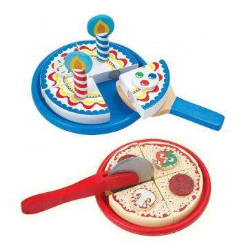 Melissa & Doug – Szülinapi torta és pizza szett