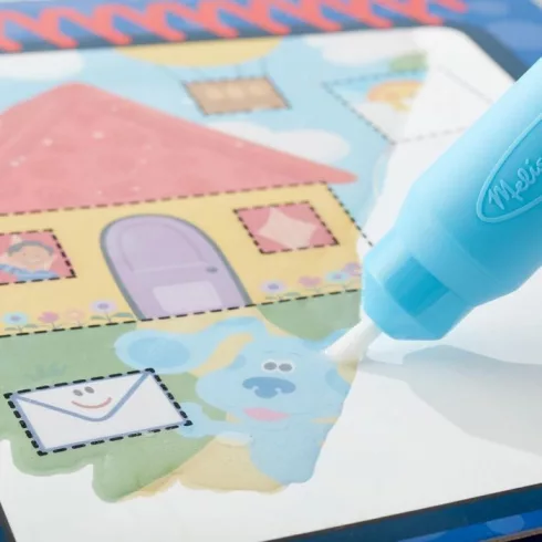 Melissa & Doug Kreatív játék, Rajzolás vízzel - Azúrkék nyomatok és te - Formák