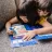   Melissa & Doug Kreatív játék, Rajzolás vízzel - Azúrkék nyomatok és te - Formák