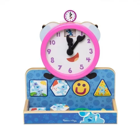 Melissa & Doug fa készségfejlesztő játék, Azúrkék nyomok és te - Mágneses óra