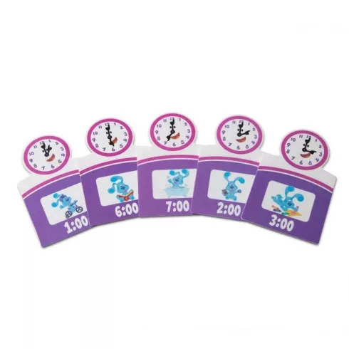 Melissa & Doug fa készségfejlesztő játék, Azúrkék nyomok és te - Mágneses óra