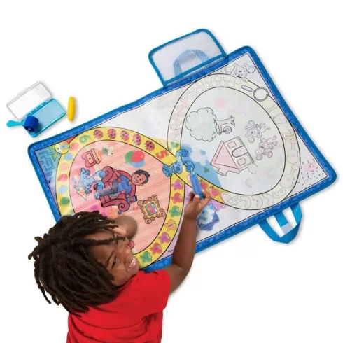 Melissa & Doug KREATÍV JÁTÉK, RAJZOLÁS VÍZZEL, AZÚRKÉK NYOMOK ÉS TE - SZÉTHAJTHATÓ TÁBLA