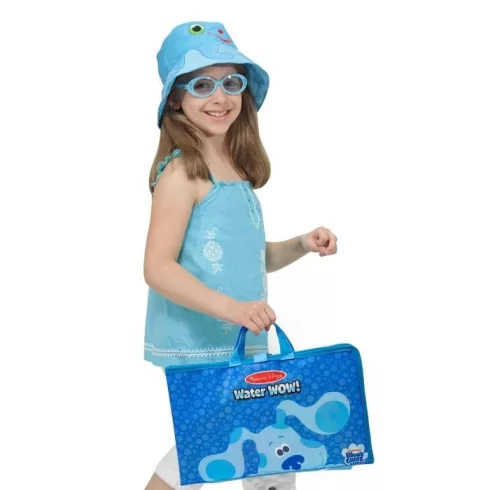 Melissa & Doug KREATÍV JÁTÉK, RAJZOLÁS VÍZZEL, AZÚRKÉK NYOMOK ÉS TE - SZÉTHAJTHATÓ TÁBLA