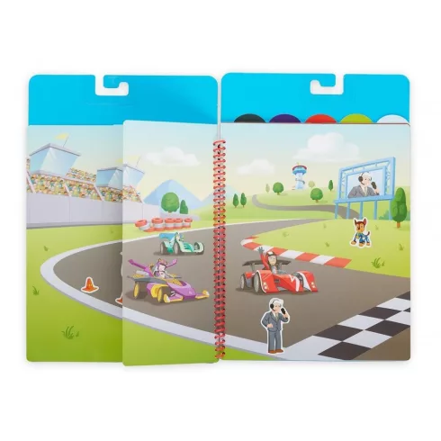Melissa & Doug KREATÍV JÁTÉK, ÚJRAHASZNÁLHATÓ MATRICA FÜZET, MANCS ŐRJÁRAT - KÜLDETÉSEK