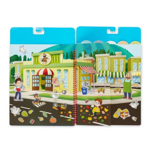 Melissa & Doug KREATÍV JÁTÉK, ÚJRAHASZNÁLHATÓ MATRICA FÜZET, MANCS ŐRJÁRAT - KALAND-ÖBÖL
