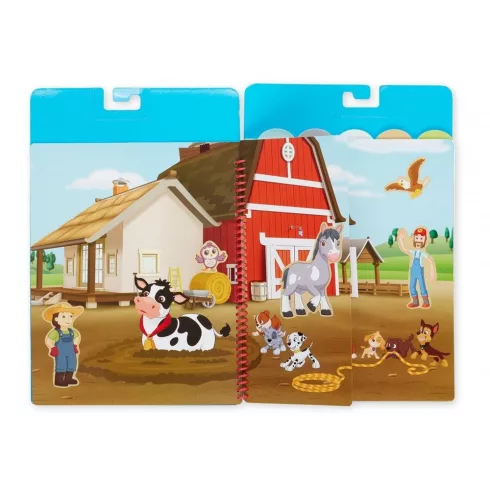 Melissa & Doug KREATÍV JÁTÉK, ÚJRAHASZNÁLHATÓ MATRICA FÜZET, MANCS ŐRJÁRAT - KALAND-ÖBÖL