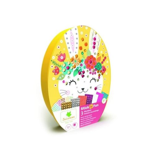 Sycomore: Stick'n Fun mozaikkép készítő szett - Húsvéti állatok
