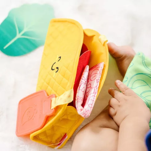 Melissa & Doug Zöldségek tacoban puha készséfejlesztő bébijáték