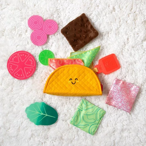 Melissa & Doug Zöldségek tacoban puha készséfejlesztő bébijáték