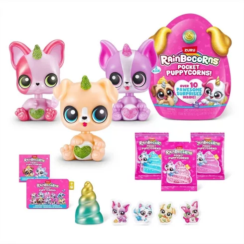 Zuru Rainbocorns Pocket Puppycorn meglepetés kutyus 3db  - Nagy csomag