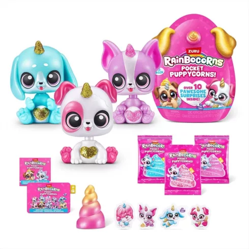Zuru Rainbocorns Pocket Puppycorn meglepetés kutyus 3db  - Nagy csomag