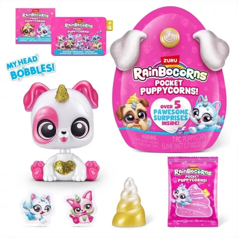 Zuru Rainbocorns Pocket Puppycorn meglepetés kutyus 3db  - Kis csomag