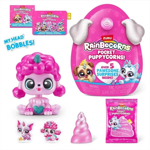 Zuru Rainbocorns Pocket Puppycorn meglepetés kutyus 3db  - Kis csomag
