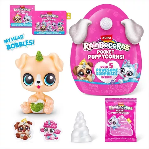 Zuru Rainbocorns Pocket Puppycorn meglepetés kutyus 3db  - Kis csomag
