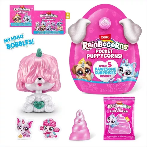 Zuru Rainbocorns Pocket Puppycorn meglepetés kutyus 3db  - Kis csomag