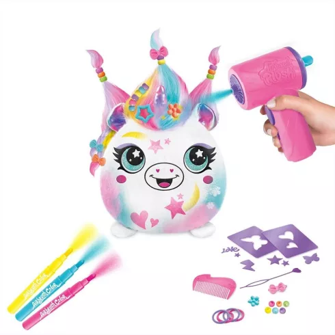Airbrush Plush színezhető állatok – Hairific puha pajti – Princess