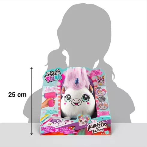 Airbrush Plush színezhető állatok – Hairific puha pajti – Princess