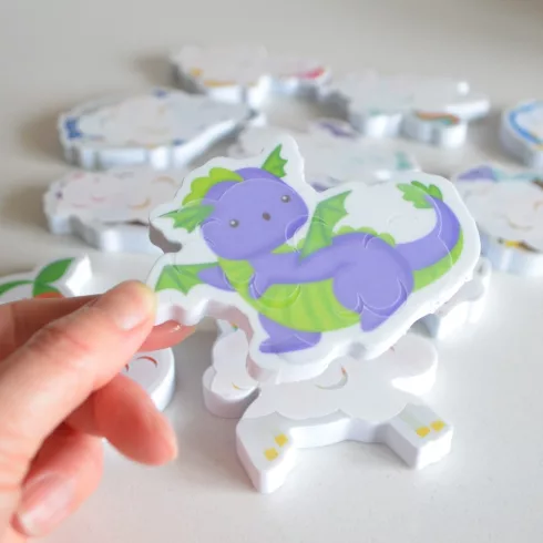 Buddy & Barney Tapassz a csempére színváltós szett - Mesebeli lények