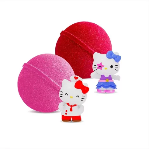 Craze Inkee vegán fürdőgolyó - Hello Kitty figurával dinnye aromával