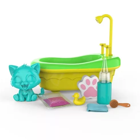 Washy Friends Color Reveal Pancsoló cicusok káddal és 5 kiegészítővel - Cirmi