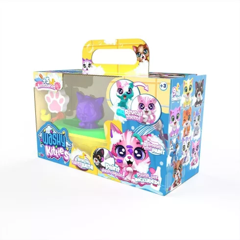 Washy Friends Color Reveal Pancsoló cicusok káddal és 5 kiegészítővel - Pinki