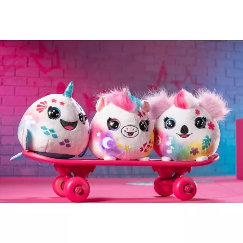 Airbrush Plush Style 4 Ever - Színezhető mini plüss vödörben – Narwhal