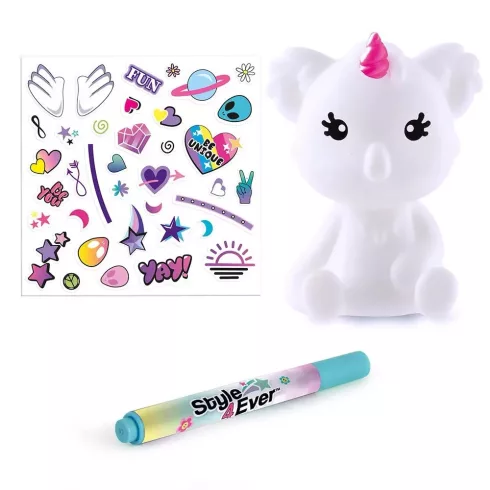 Style 4 Ever Díszítsd fel mini deko világító figura - Szivárvány Koalakornis