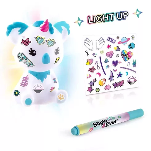 Style 4 Ever Díszítsd fel mini deko világító figura - Szivárvány Koalakornis