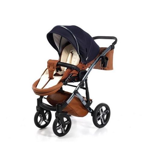 Jasmine Bennetta Soft 3in1 Prémium Soft Multifunkciós Babakocsi - Kék/Barna (10)