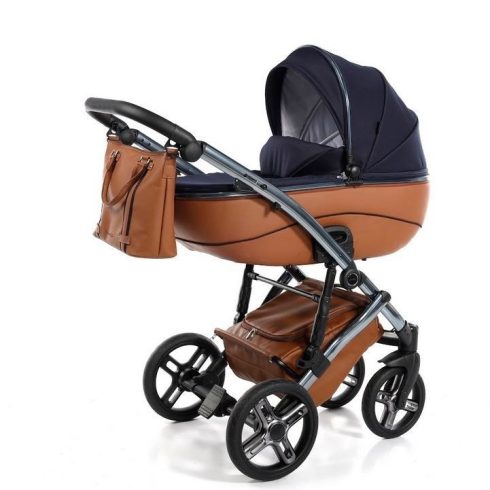 Jasmine Bennetta Soft 3in1 Prémium Soft Multifunkciós Babakocsi - Kék/Barna (10)