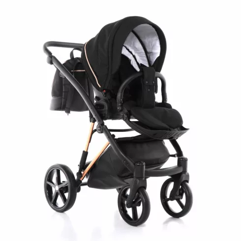 Jasmine Camino 3in1 Prémium Multifunkciós Babakocsi Szett - Fekete/Arany  (04)