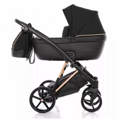 Jasmine Camino 3in1 Prémium Multifunkciós Babakocsi Szett - Fekete/Arany  (04)