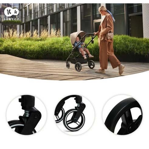 Kinderkraft Yoxi 3in1 multifunkciós babakocsi - Moonlight Grey