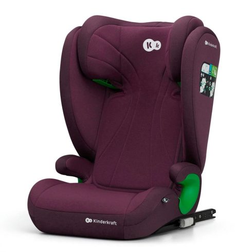 Kinderkraft Junior Fix2 i-Size autósülés – 100–150 cm - Cherry Pearl