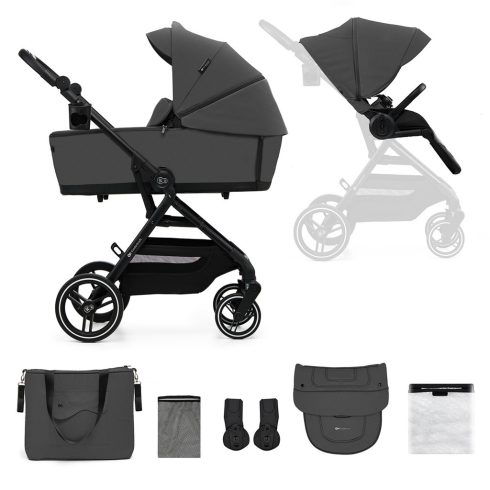 Kinderkraft Yoxi 2in1 multifunkciós babakocsi - Moonlight Grey