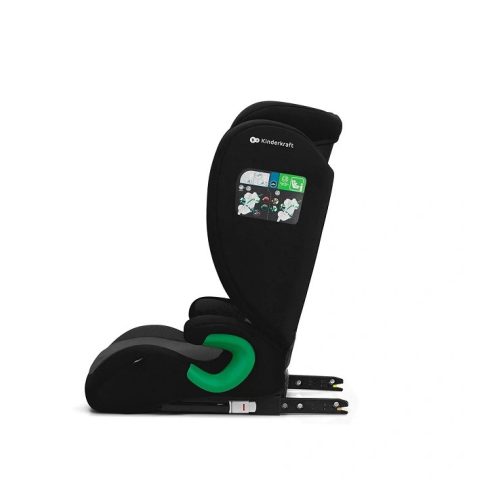 Kinderkraft Junior Fix2 i-Size autósülés – 100–150 cm - Graphite Black