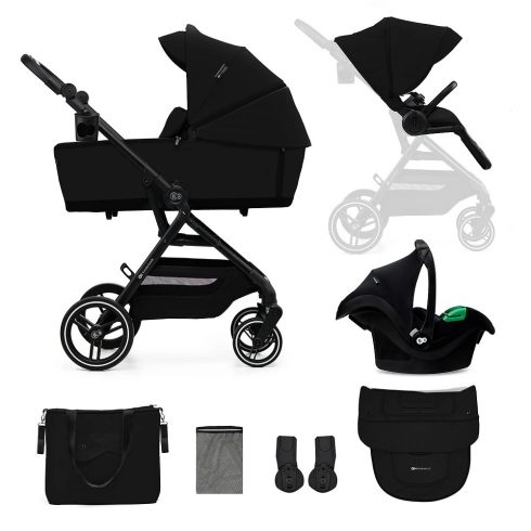 Kinderkraft Yoxi 3in1 multifunkciós babakocsi - Pure Black