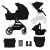 Kinderkraft Yoxi 3in1 multifunkciós babakocsi - Pure Black