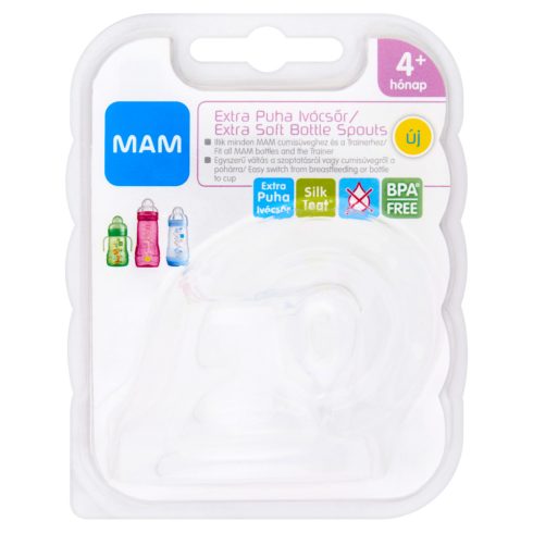 MAM Extra puha ivócsőr, cumisüveghez 4m+