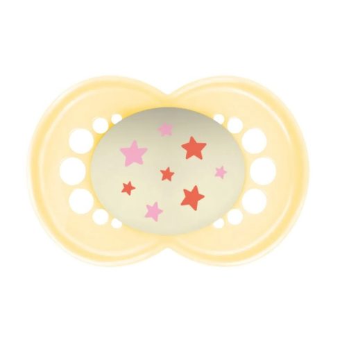 MAM Original Night szilikon nyugtató cumi 16+ hó - Halványsárga Csillagos