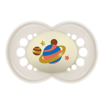   MAM Original Night szilikon nyugtató cumi 16+ hónap - Bézs Bolygó