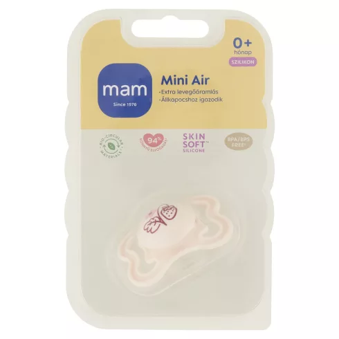 MAM Mini Air szilikon cumi 0+ hónap - Menta Maci