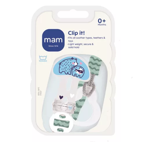 MAM Clip it! Cumitartó szalag - Bézs Nyuszi