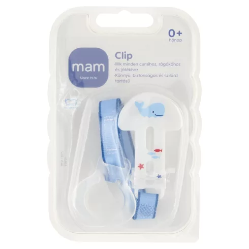 MAM Clip cumitartó szalag - Kék Bálna