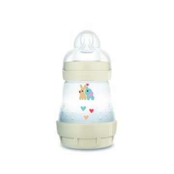   MAM Anti-Colic Műanyag Cumisüveg 160 ml - Bézs Nyuszi  és Elefánt