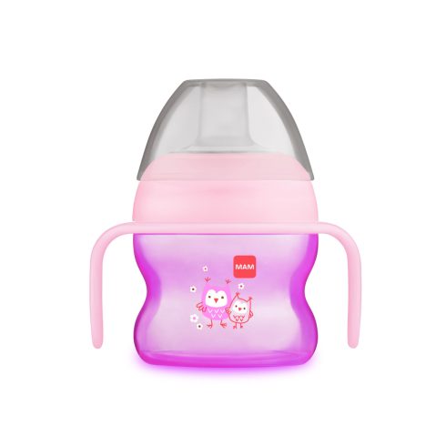 MAM Starter Itatópohár 150 ml 4m+ - Rózsaszín Bagoly